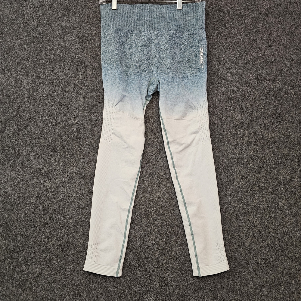 Gymshark Ombre Seamless Leggings Women’s Large Blue White High Rise
